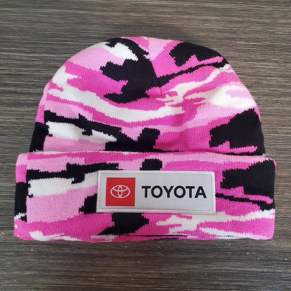 Pink Camo Toyota Beanie Women's‎ Camouflage Knit Hat